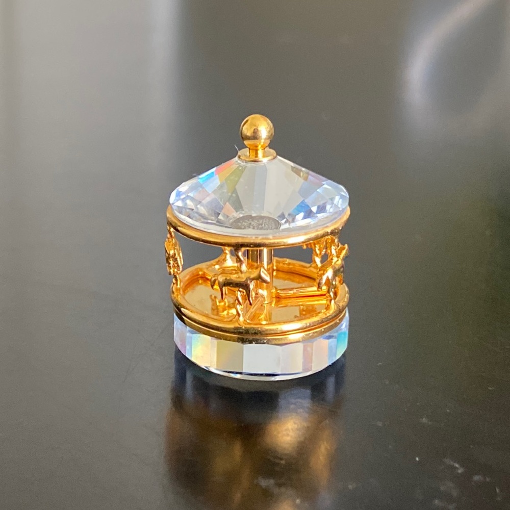 Swarovski mini carousel figurine